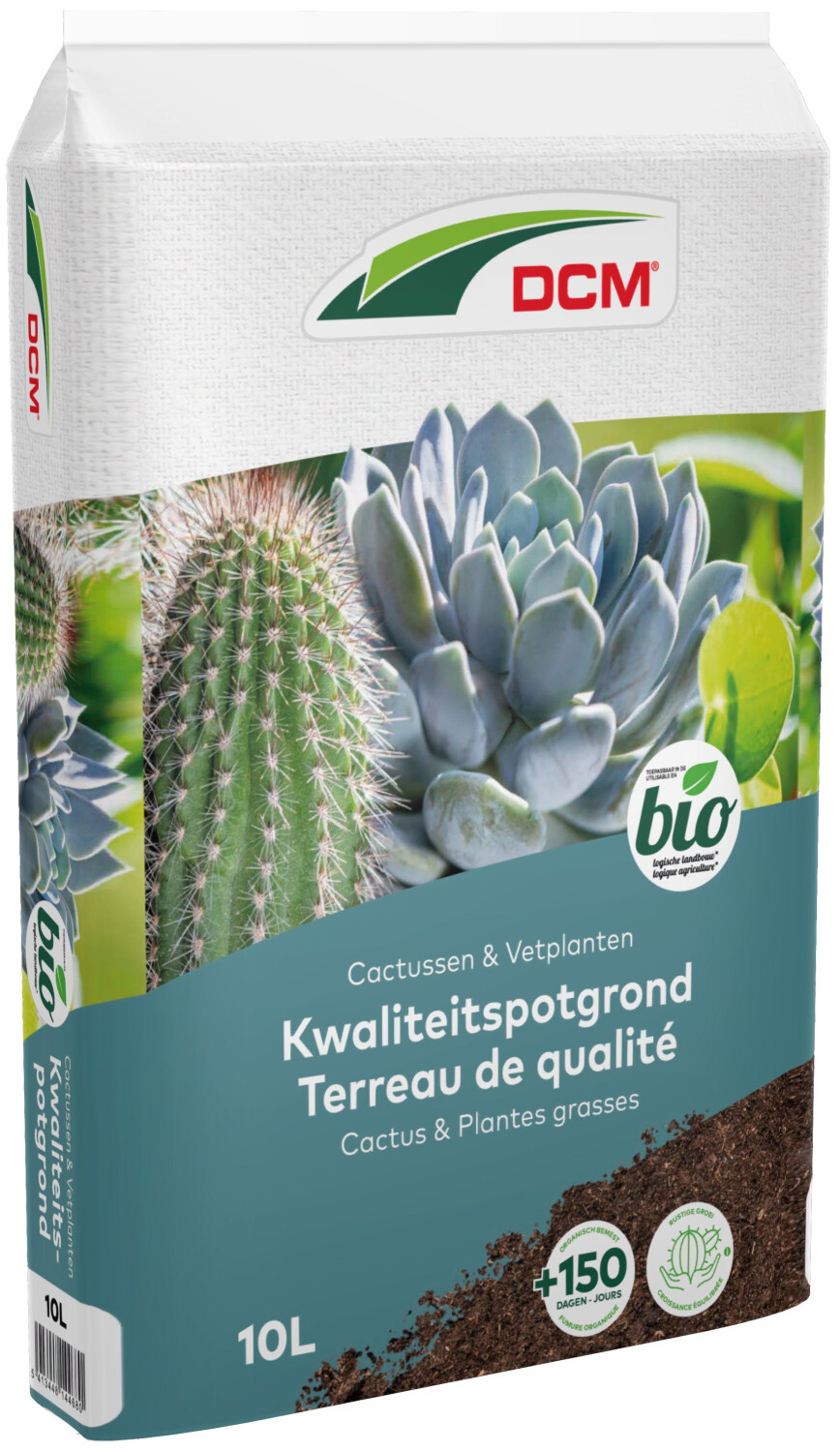 Afbeelding DCM potgrond cactussen en vetplanten BIO 10 liter door Tuinadvies.be