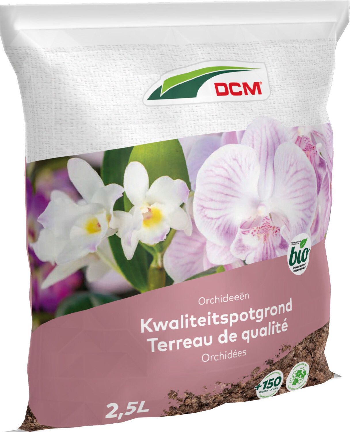 Afbeelding DCM Bio potgrond met schors orchideen 25 liter door Tuinadvies.be
