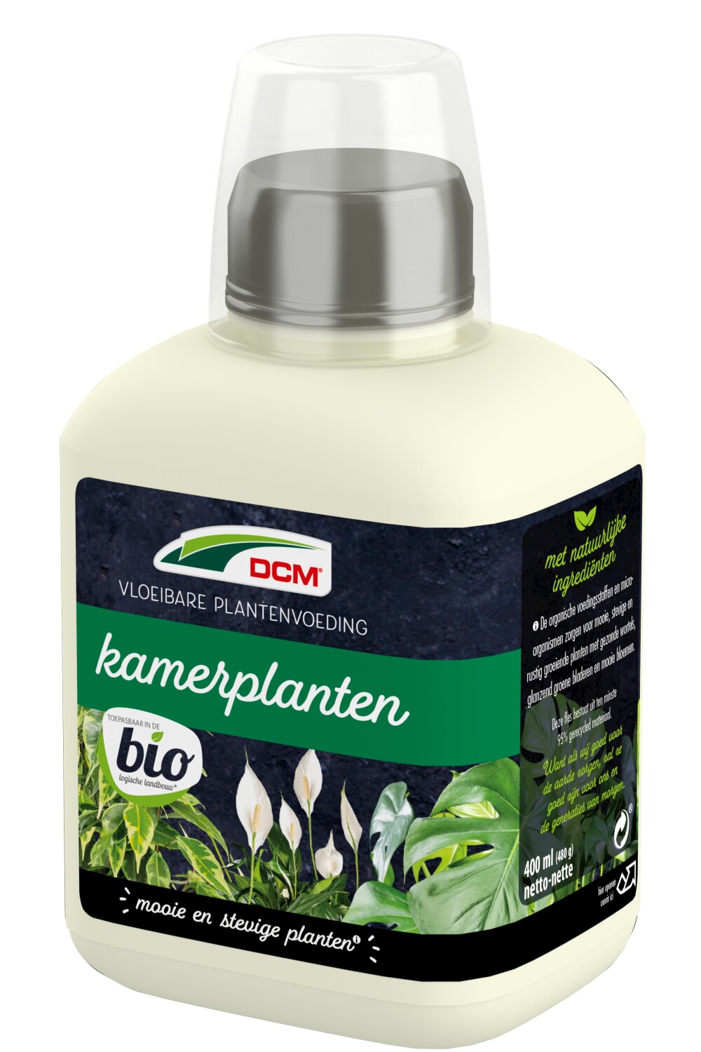 Afbeelding DCM Meststof kamerplanten bio 400 ml door Tuinadvies.be