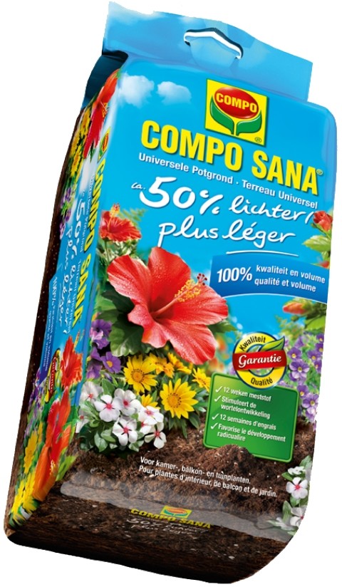 Afbeelding Compo Sanauniversele potgrond 50 lichter 25 liter door Tuinadvies.be