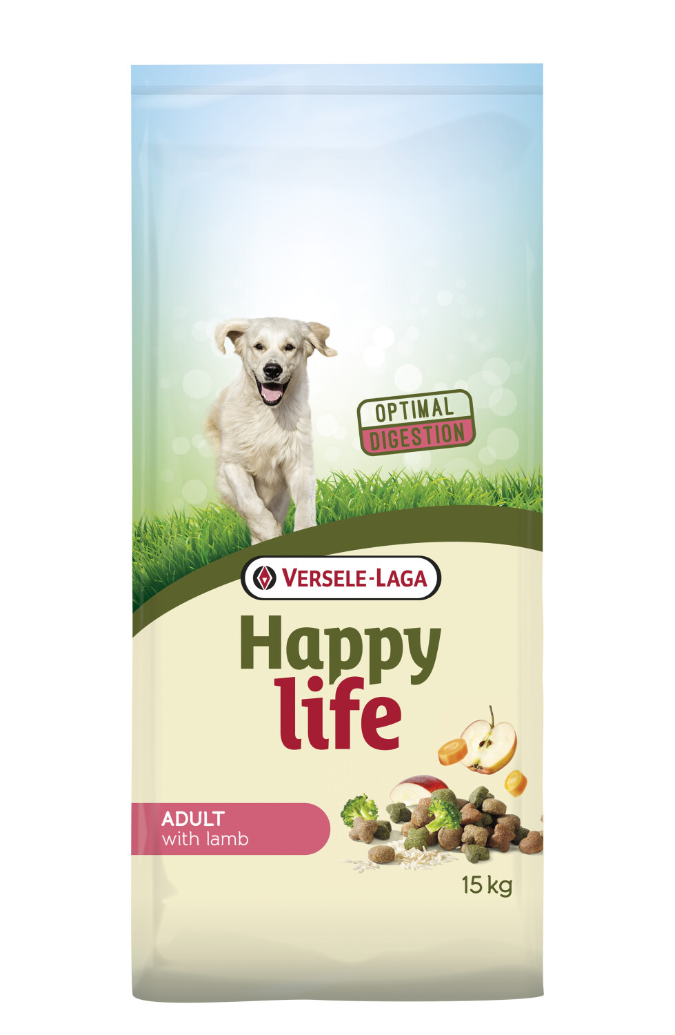 Afbeelding Happy Life Adult Lamb hondenvoer 15 kg door Tuinadvies.be