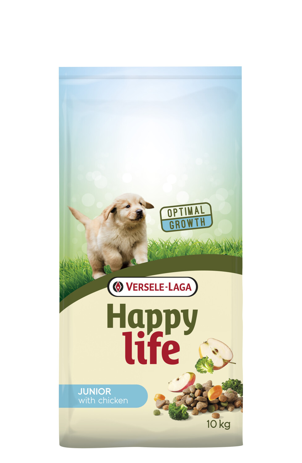 Afbeelding Happy Life Junior Kip - Hondenvoer - 10 kg door Tuinadvies.be