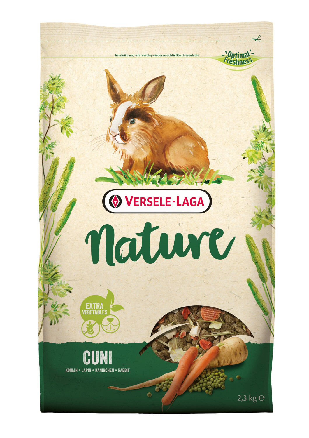 Afbeelding Versele-Laga Nature Cuni konijnenvoer 2,3 kg door Tuinadvies.be
