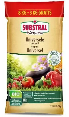 Substral Naturen universele tuinmest 8 kg 3 kg gratis