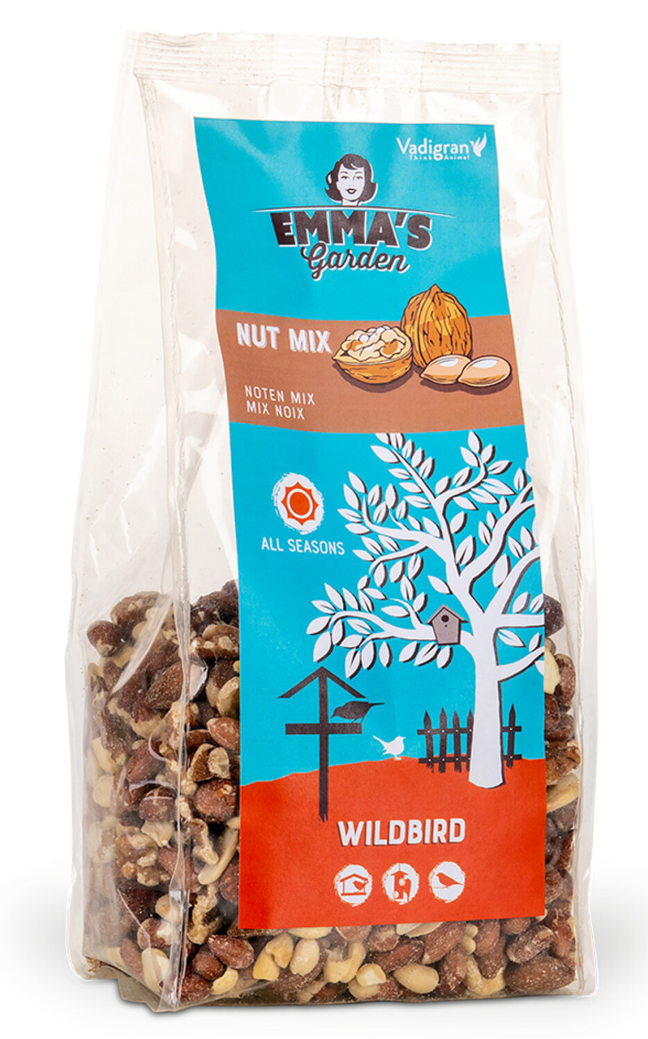 Afbeelding Emmas Garden notenmengeling 600 gram door Tuinadvies.be