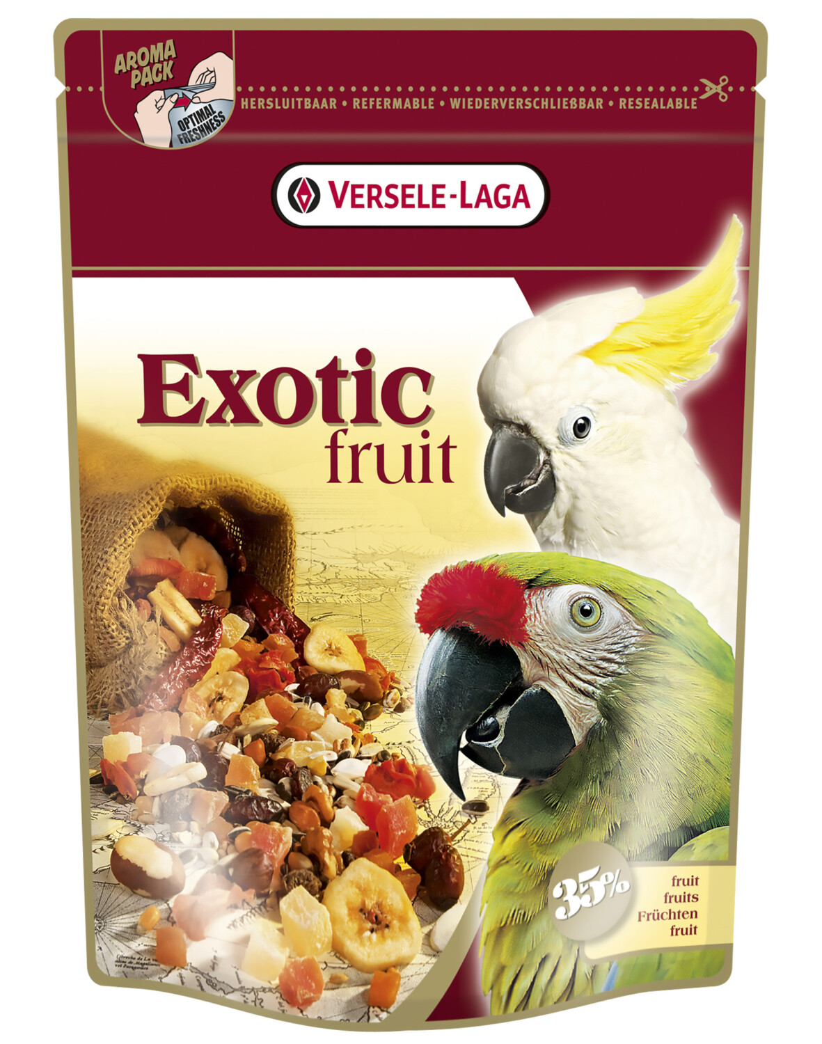 Afbeelding Versele-Laga Exotic Fruitmix papegaaienvoer 600 gram door Tuinadvies.be