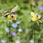 Vliegende bijen - tuinprikkers (2 stuks)
