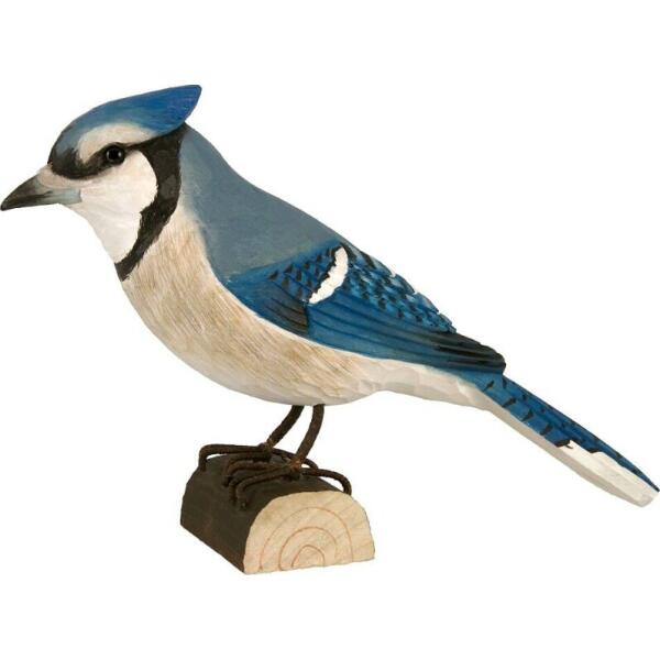 ijzer Vertrouwen dinosaurus Houten blauwe gaai kopen - decoratieve houten vogel