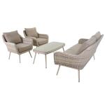 Sofaset Vienna - écru rattan