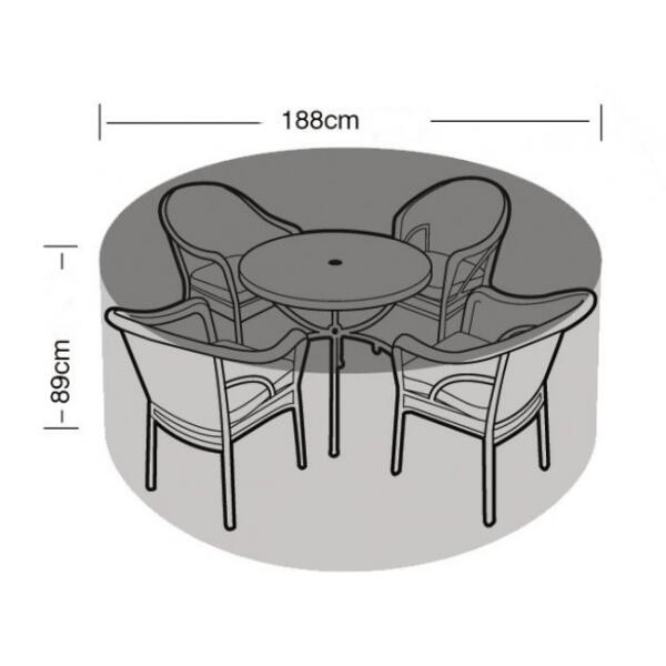 Destructief verklaren mager Hoes voor tuinmeubelen - ronde tafel + 4/6 stoelen - Webshop - Tuinadvies
