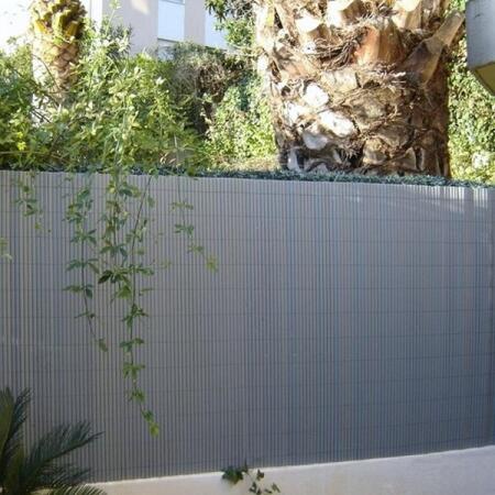 Gom Fantastisch Post Tuinscherm grijs PVC 3 x 1,5 m - dubbelwandig - Webshop - Tuinadvies