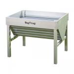 Vegtrug verhoogde kweektafel 1 m Aluminium