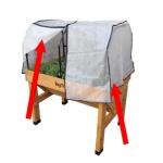 Vegtrug fleececover voor over 1 m frame