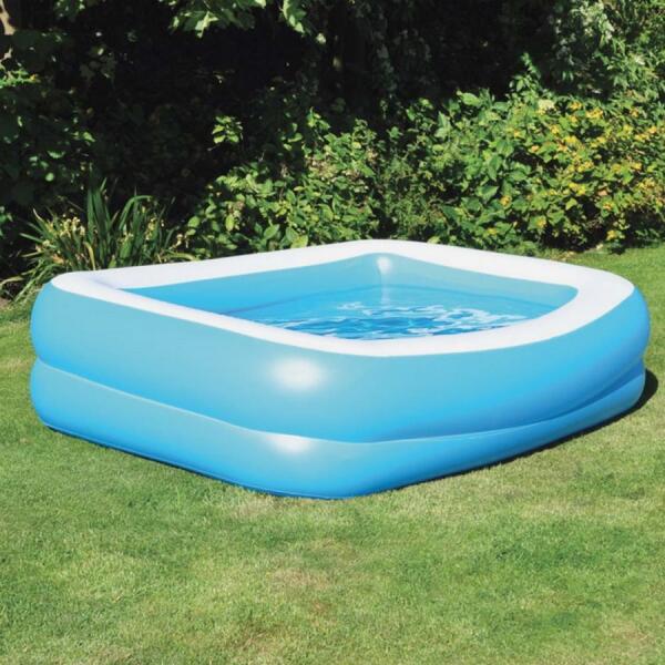 Opblaasbaar zwembad voor de tuin - rechthoekig